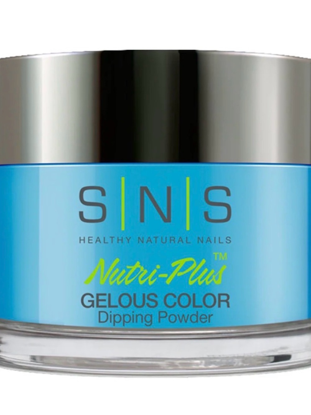SNS Nutri-Plus Gelous Color Dipping Powder - Blue Curaçao (LG 04) - 1oz
